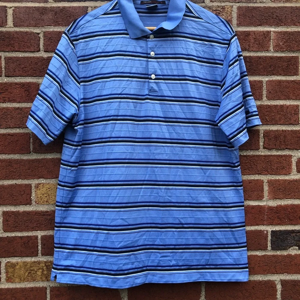 Nike Tiger Woods Collection Polo Shirt Large Blue